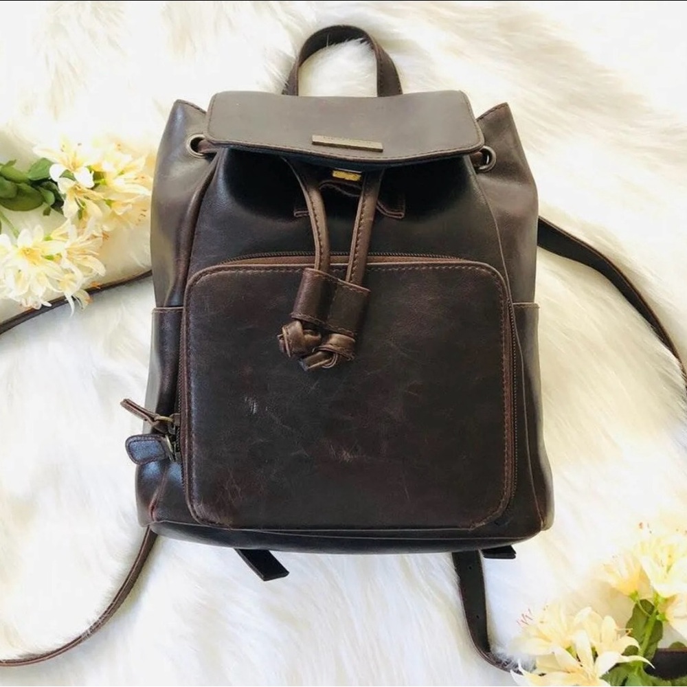 First Issue Vintage- Dark Brown Leather Backpack